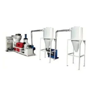 Air cooling plastic recycling machine
